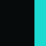 black/turquoise
